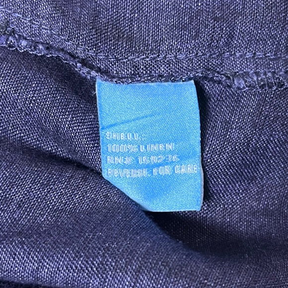 J McLaughlin Fallon Tunic Top Size Small Linen Blue Popover Loose Fit Breathable - Picture 10 of 12